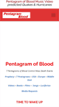 Mobile Screenshot of pentagramofblood.com